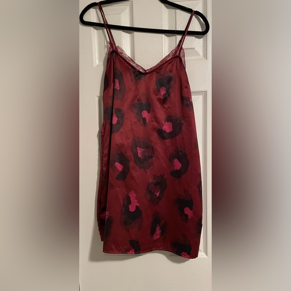 Love fire, red spaghetti strap dress